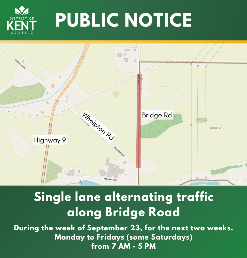 Bridge Road Construction Map