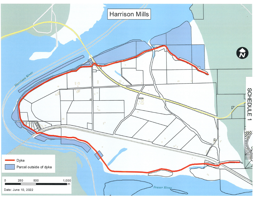 Harrison Mills Dike Map