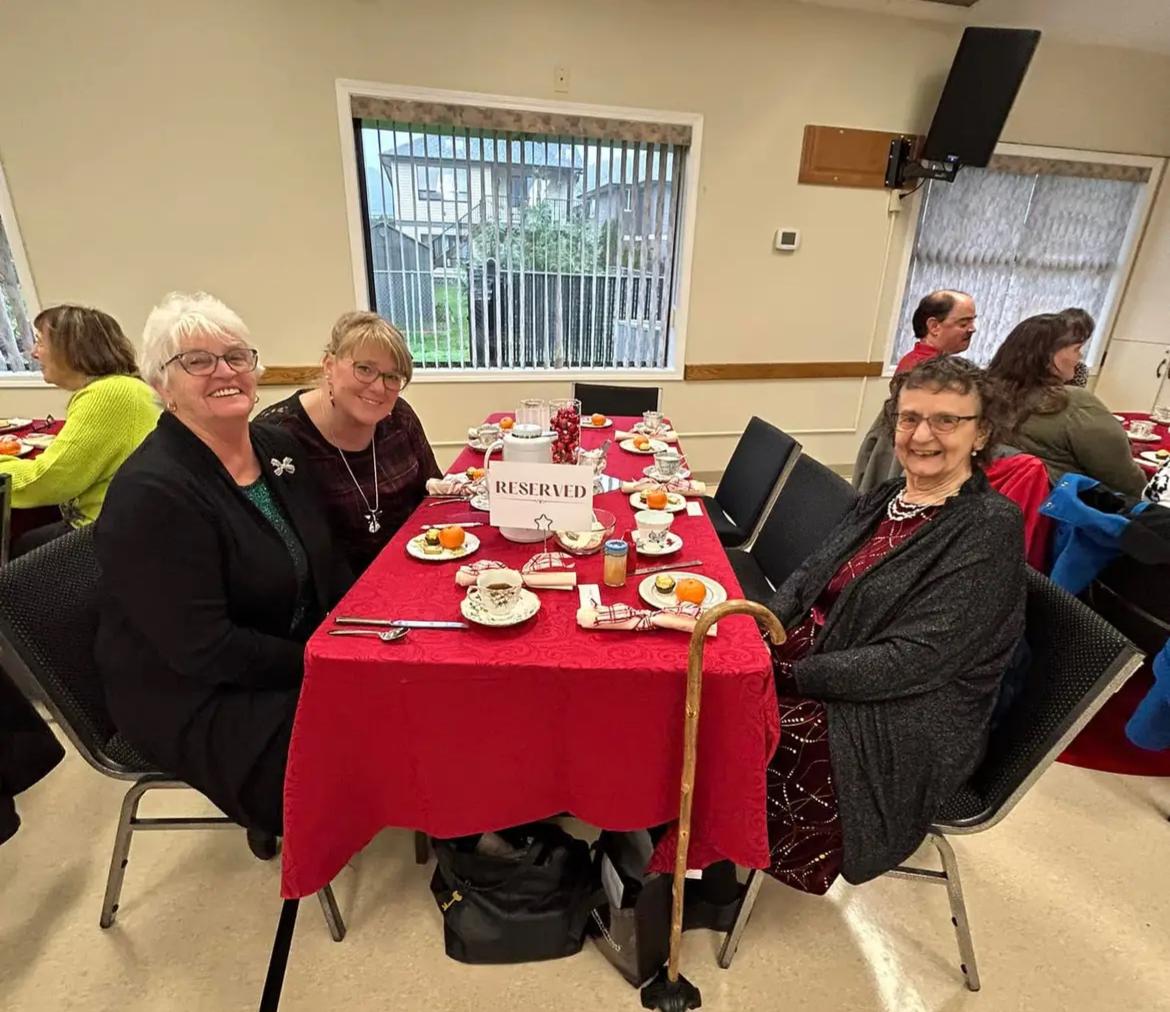 Mayor Pranger attending the Dickens Christmas Tea