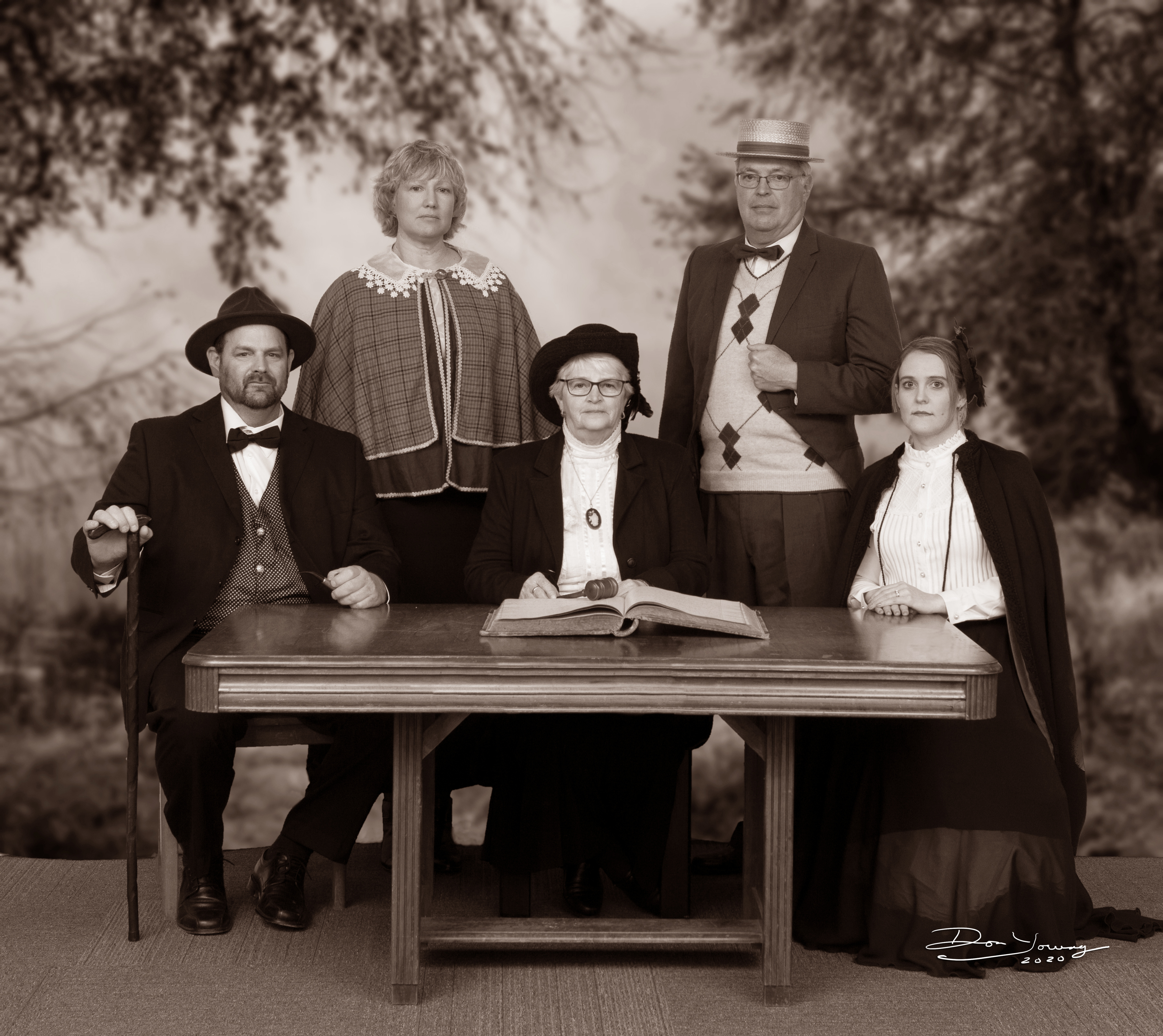 Council photo in sepia