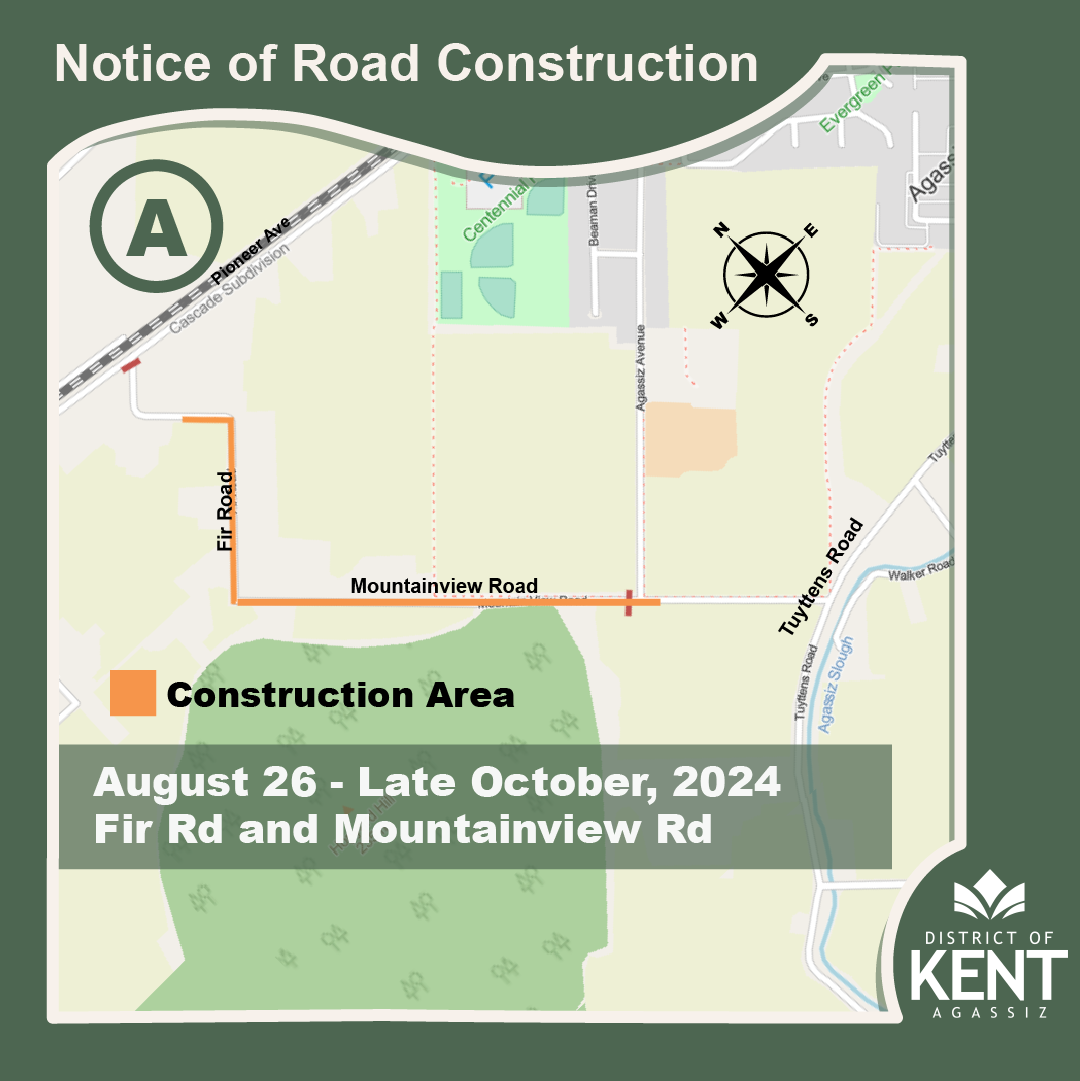 Notice of Road Construction Area A